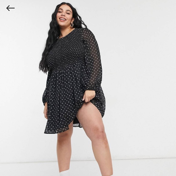 ASOS Curve polka dot dress - Picture 2 of 4